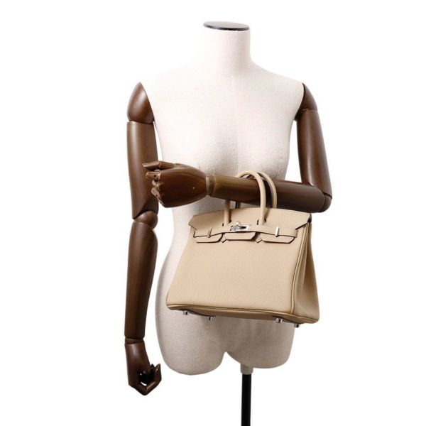 エルメス バーキン25 トレンチ/シルバー金具 トゴ K刻印 HERMES Birkin ハンドバッグ