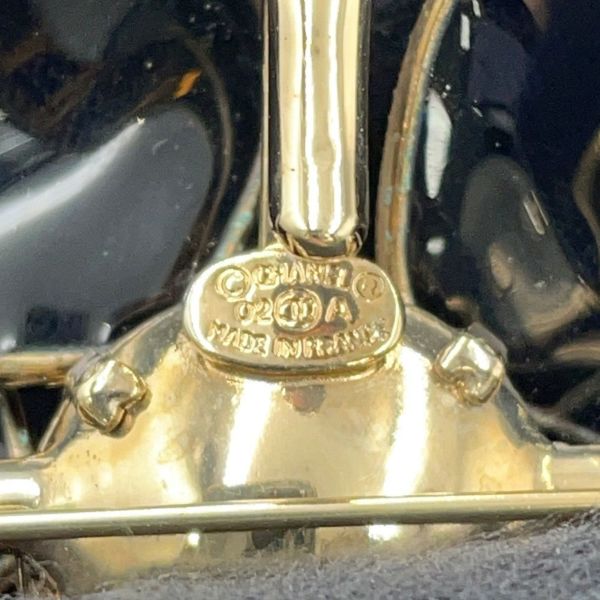 シャネル ブローチ ココマーク カメリア チェーン CHANEL アクセサリー 黒