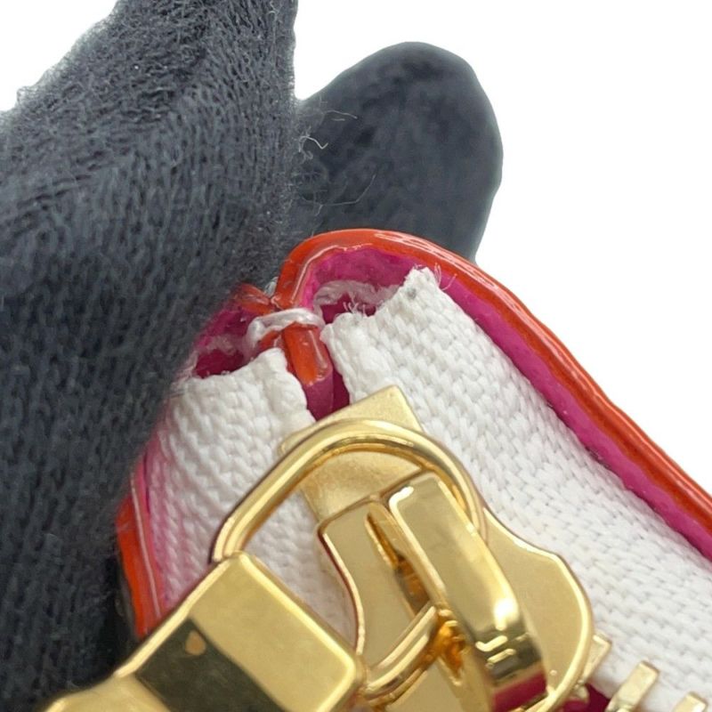 ルイヴィトン ポーチ モノグラム・マルチカラー LV × TM フォンホルダー M14099 LOUIS VUITTON 白 ホワイト 村上隆コラボ