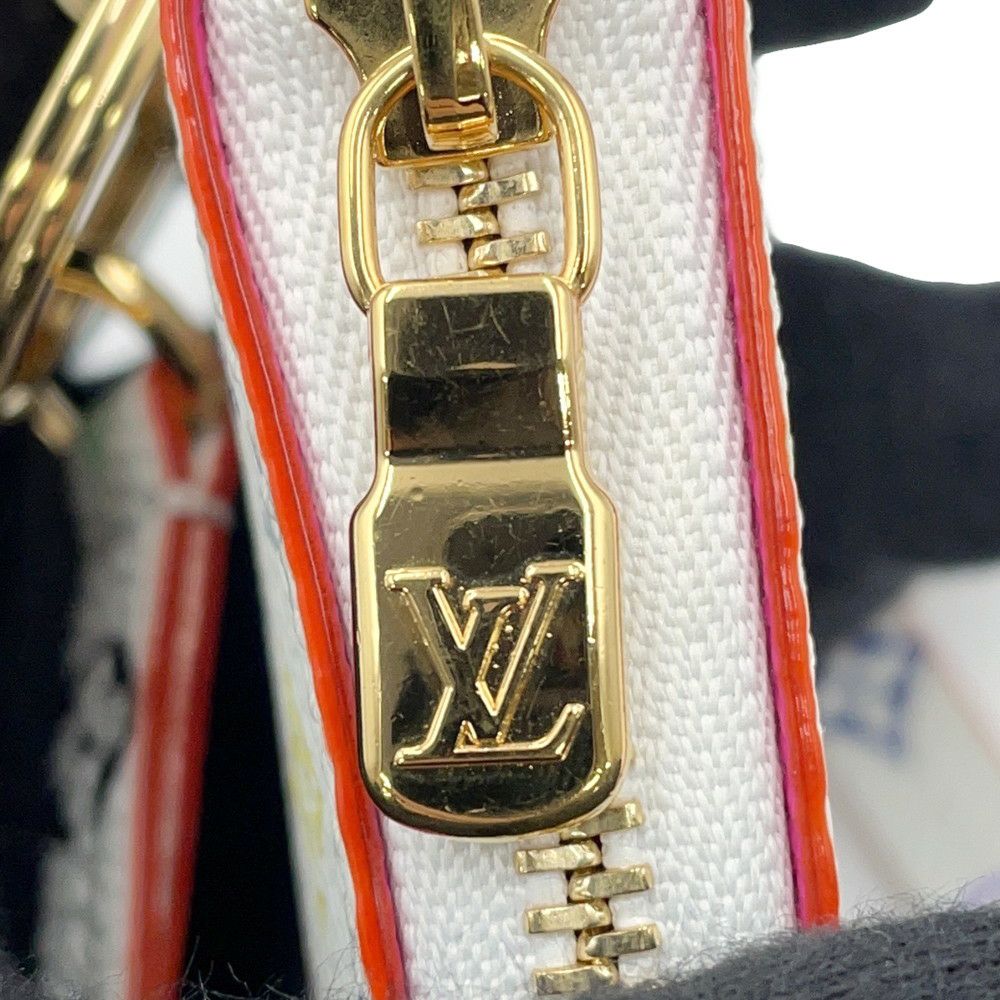 ルイヴィトン ポーチ モノグラム・マルチカラー LV × TM フォンホルダー M14099 LOUIS VUITTON 白 ホワイト 村上隆コラボ