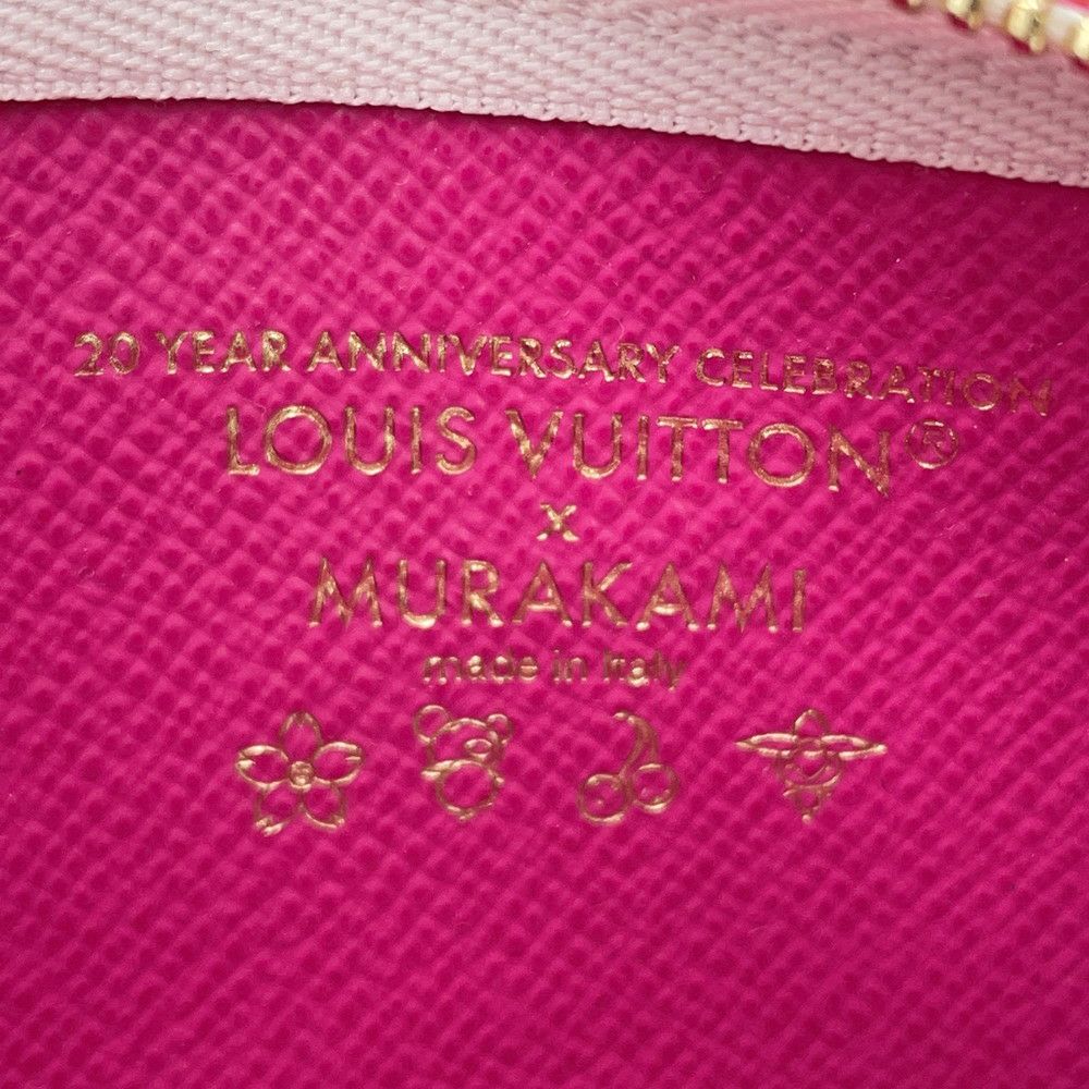 ルイヴィトン ポーチ モノグラム・マルチカラー LV × TM フォンホルダー M14099 LOUIS VUITTON 白 ホワイト 村上隆コラボ