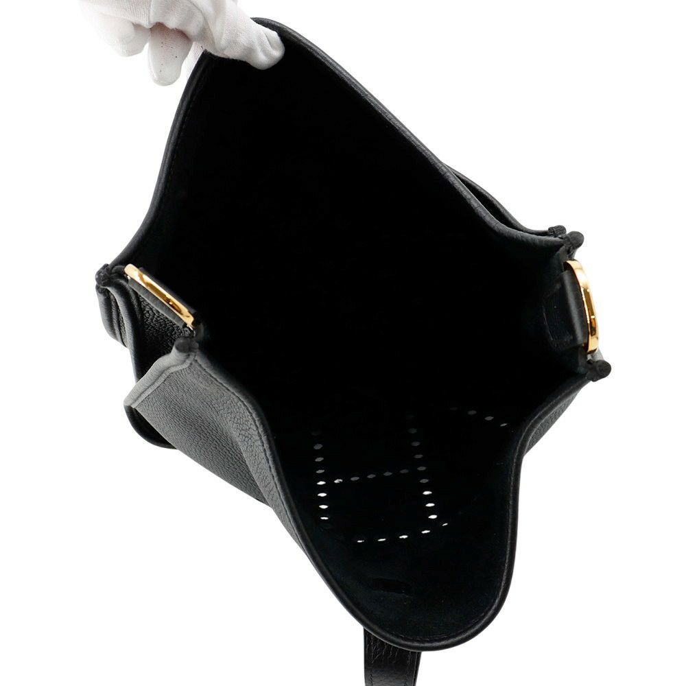 エルメス ショルダーバッグ エブリン3 GM ブラック/ゴールド金具 トリヨンクレマンス B刻印 黒