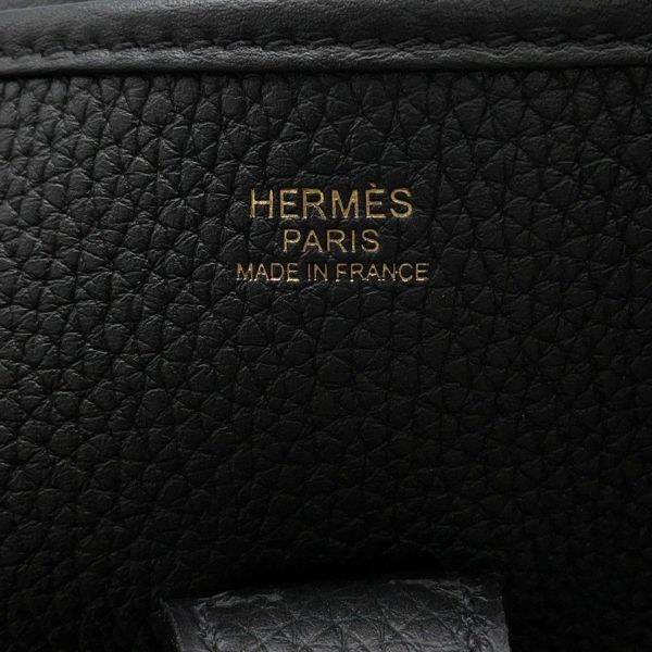 エルメス ショルダーバッグ エブリン3 GM ブラック/ゴールド金具 トリヨンクレマンス B刻印 黒