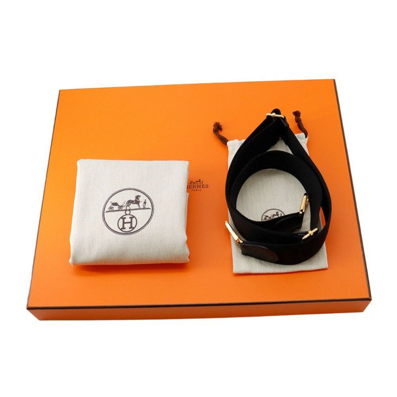 エルメス ショルダーバッグ エブリン3 GM ブラック/ゴールド金具 トリヨンクレマンス B刻印 黒