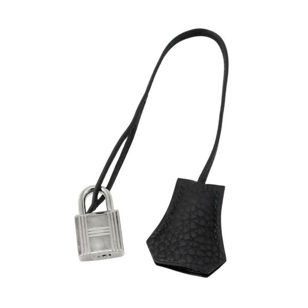 エルメス バーキン30 ブラック/シルバー金具 トゴ T刻印 HERMES Birkin ハンドバッグ 黒