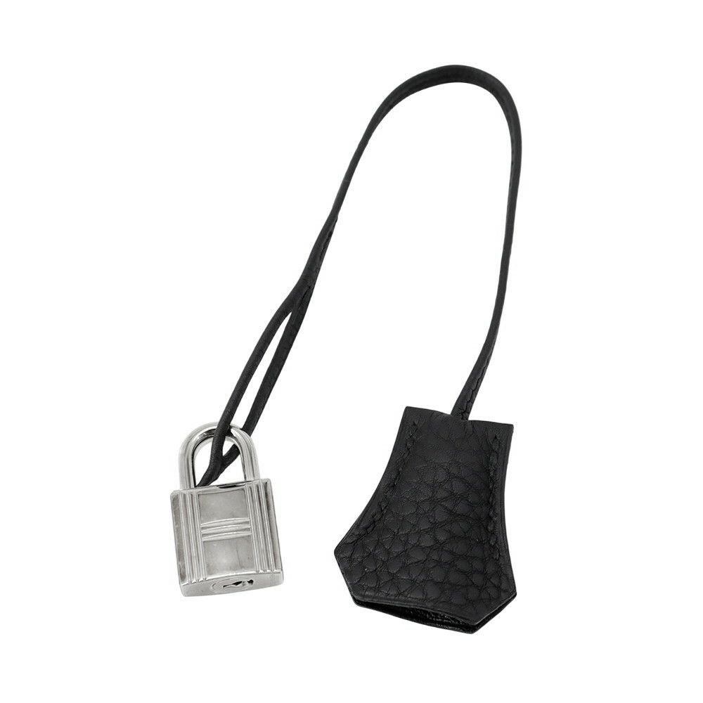 エルメス バーキン30 ブラック/シルバー金具 トゴ T刻印 HERMES Birkin ハンドバッグ 黒