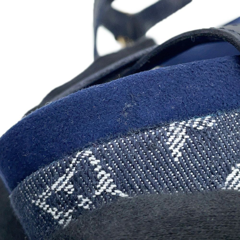 ルイヴィトン サンダル モノグラム・デニム ウェッジソール サンダル レディースサイズ36 1/2 靴