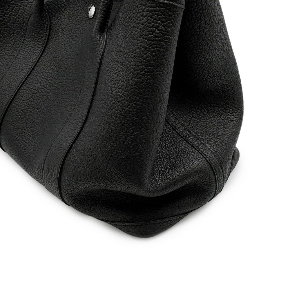 エルメス トートバッグ ガーデンパーティPM ブラック/シルバー金具 ネゴンダ C刻印 黒