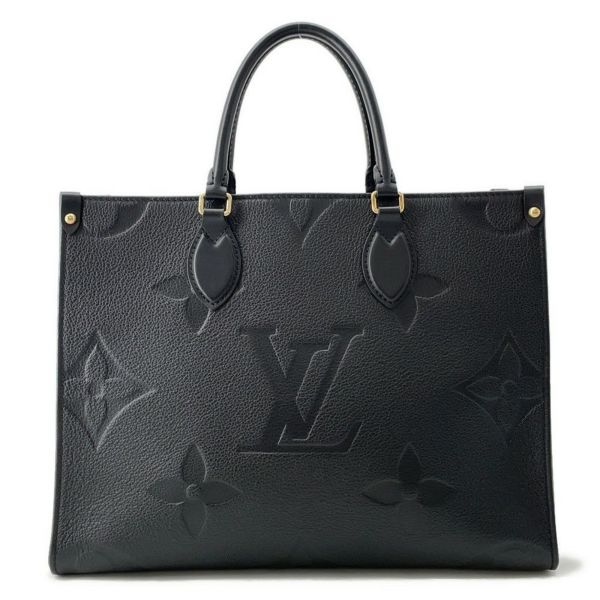 ルイヴィトン トートバッグ モノグラム・アンプラント オンザゴーMM M45595 2way ブラック 黒