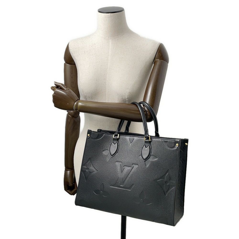 ルイヴィトン トートバッグ モノグラム・アンプラント オンザゴーMM M45595 2way ブラック 黒