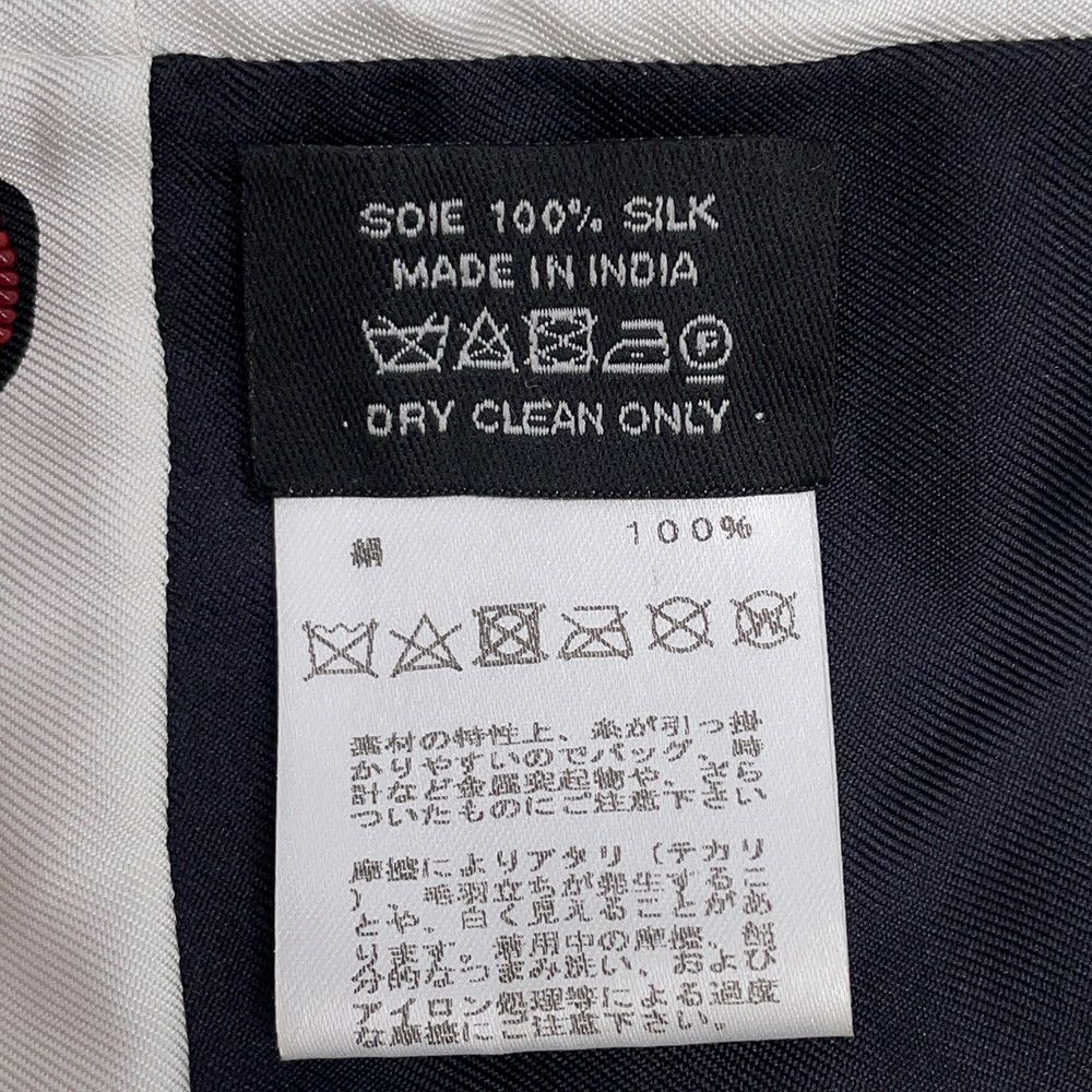 エルメス ストール  ブランデンブルク シルク ビーズ 筒型 HERMES スカーフ