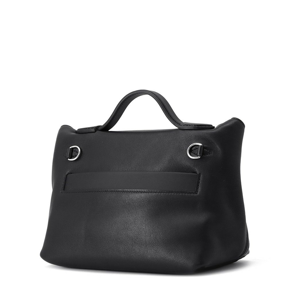 エルメス 24/24 サック ヴァンキャトル ミニ ブラック/シルバー金具 ヴォリュプト/スイフト K刻印 2wayショルダー 黒