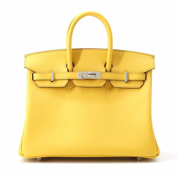 エルメス バーキン25 サン/シルバー金具 スイフト B刻印 HERMES Birkin ハンドバッグ