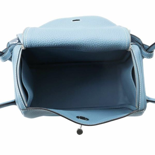 エルメス ハンドバッグ リンディ26 ニューブルージーン/シルバー金具 トリヨンクレマンス W刻印