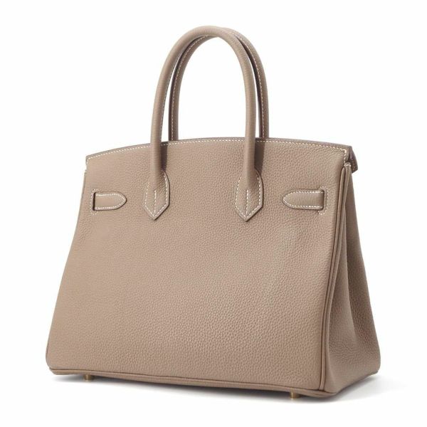 エルメス バーキン30 エトゥープ/ゴールド金具 トゴ D刻印 HERMES Birkin ハンドバッグ