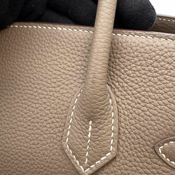 エルメス バーキン30 エトゥープ/ゴールド金具 トゴ D刻印 HERMES Birkin ハンドバッグ