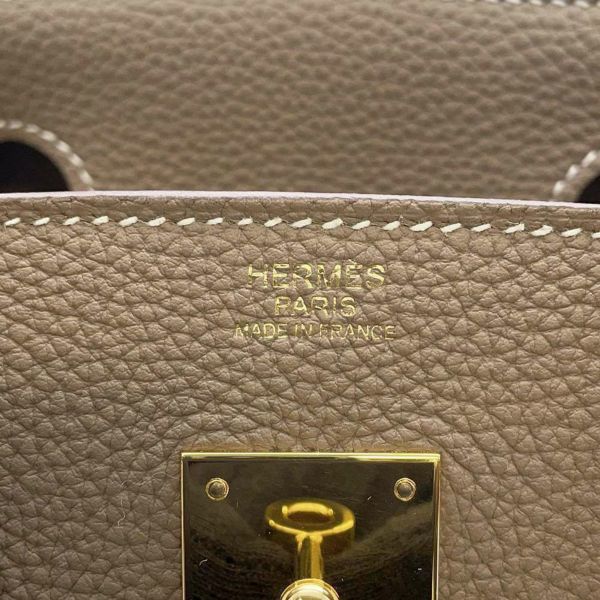 エルメス バーキン30 エトゥープ/ゴールド金具 トゴ D刻印 HERMES Birkin ハンドバッグ