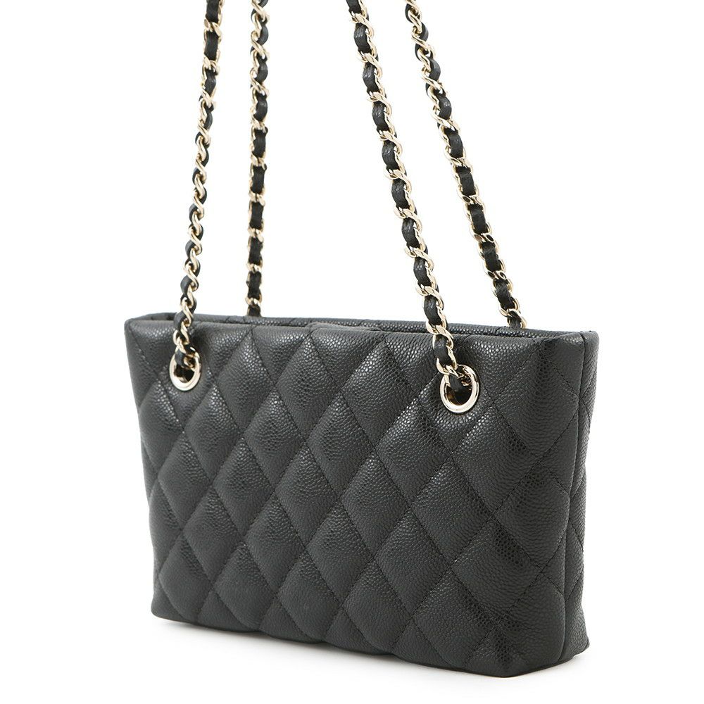 シャネル チェーンショルダーバッグ マトラッセ ココマーク タイムレスクラシックライン チェーンクラッチ キャビアスキン AP4423 黒