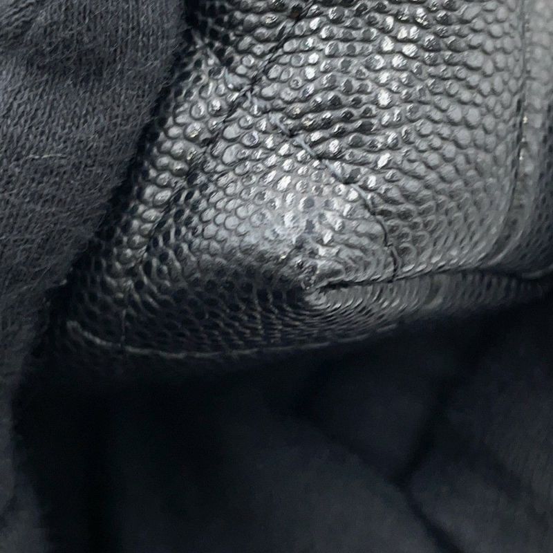 シャネル チェーンショルダーバッグ マトラッセ ココマーク タイムレスクラシックライン チェーンクラッチ キャビアスキン AP4423 黒