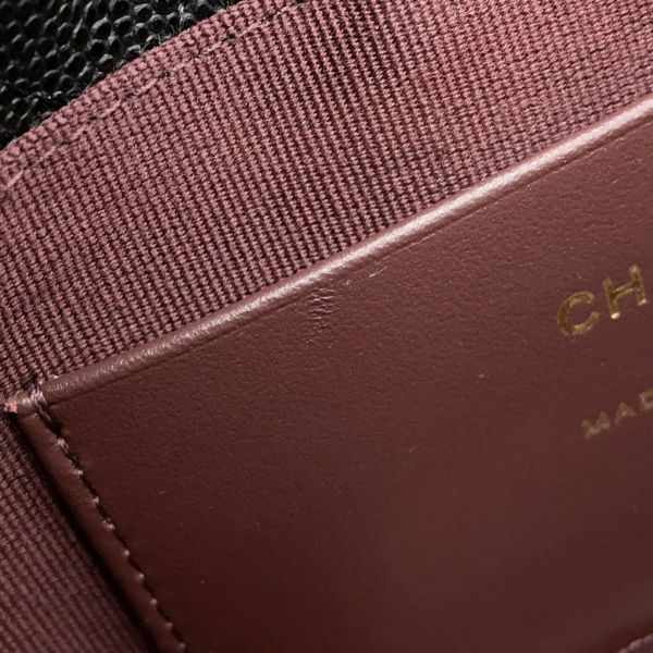 シャネル チェーンショルダーバッグ マトラッセ ココマーク タイムレスクラシックライン チェーンクラッチ キャビアスキン AP4423 黒