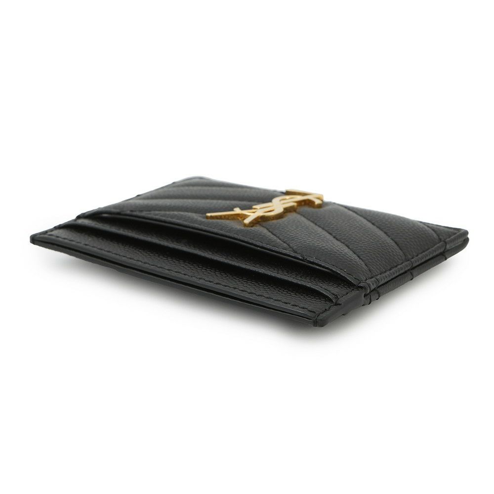 サンローランパリ カードケース モノグラム キルティング カーフレザー 423291 SAINT LAURENT PARIS 黒