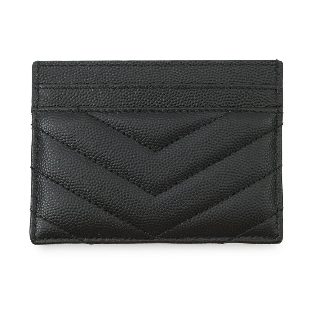 サンローランパリ カードケース モノグラム キルティング カーフレザー 423291 SAINT LAURENT PARIS 黒