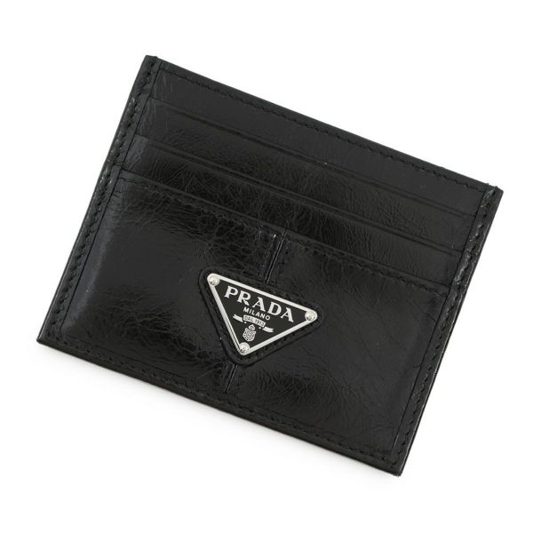 プラダ カードケース ソフトルックスレザー 2MC025 PRADA 財布 黒