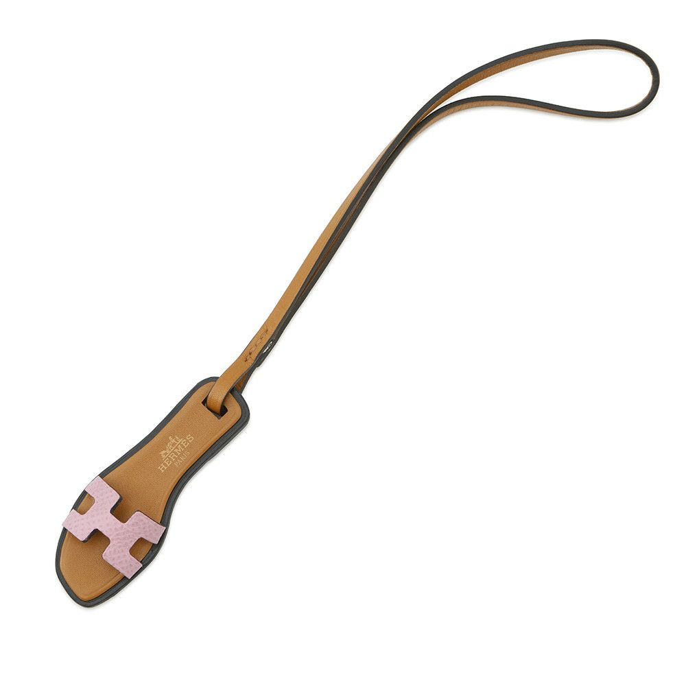 エルメス バッグチャーム オラン・ナノ ローズコンフェッティ  