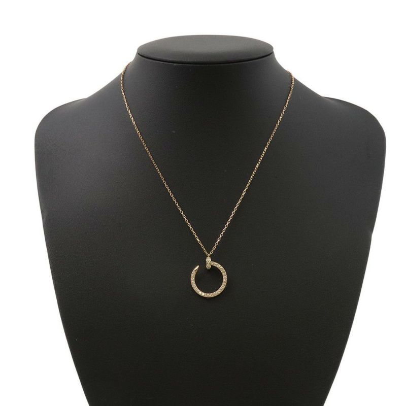 カルティエ ネックレス ジュスト アン クル ペンダント ダイヤモンド 36P 計0.38ct K18PGピンクゴールド B7224893 Cartier ジュエリー