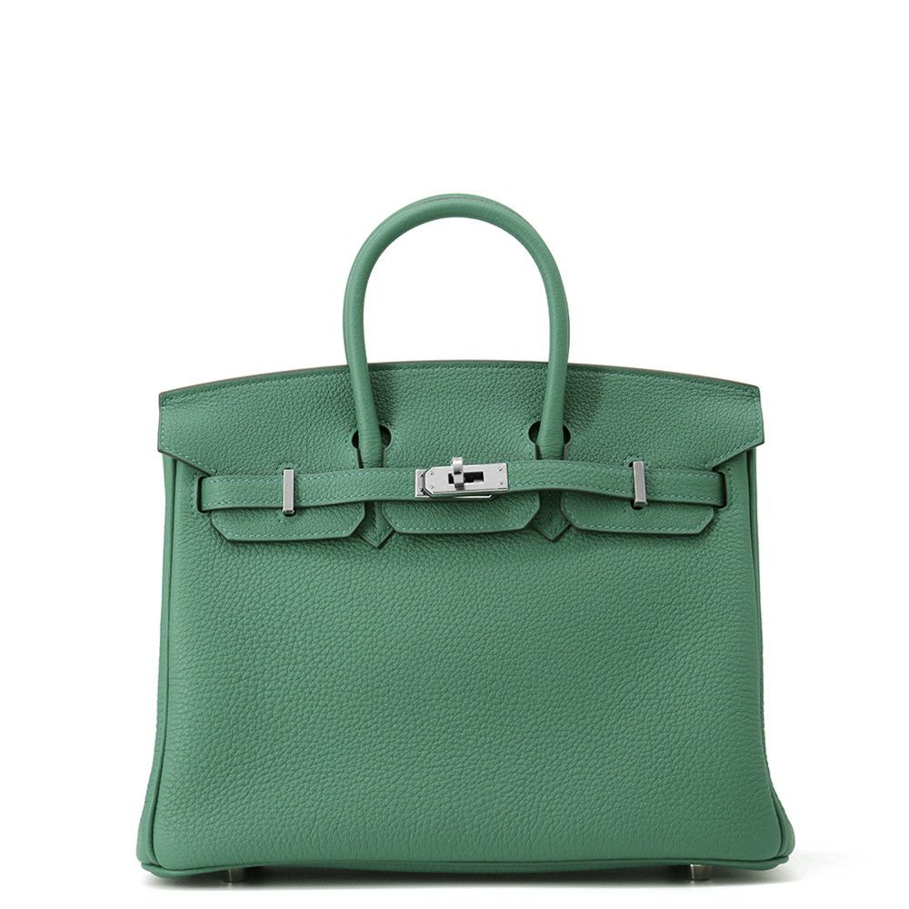 エルメス バーキン25 ヴェールヴェルティゴ/シルバー金具 トゴ K刻印 HERMES Birkin ハンドバッグ