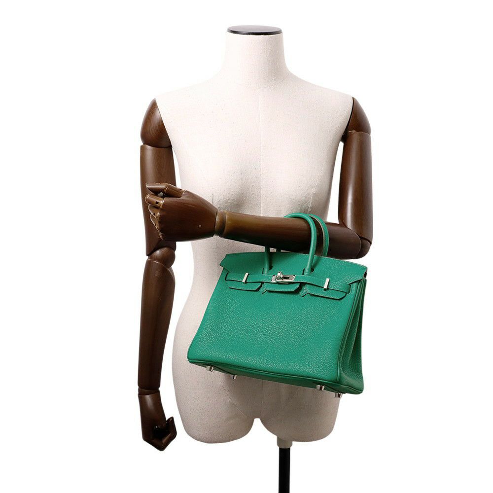 エルメス バーキン25 ヴェールヴェルティゴ/シルバー金具 トゴ K刻印 HERMES Birkin ハンドバッグ