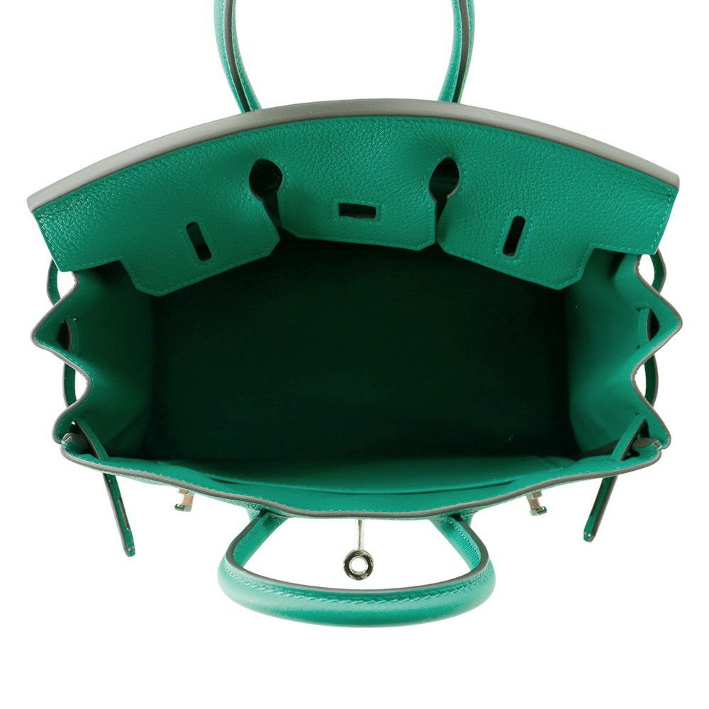 エルメス バーキン25 ヴェールヴェルティゴ/シルバー金具 トゴ K刻印 HERMES Birkin ハンドバッグ