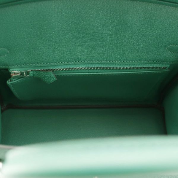 エルメス バーキン25 ヴェールヴェルティゴ/シルバー金具 トゴ K刻印 HERMES Birkin ハンドバッグ