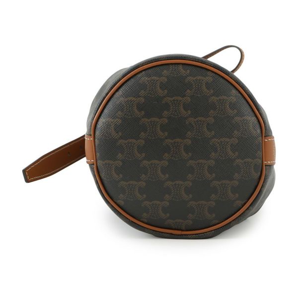 セリーヌ ショルダーバッグ トリオンフ スモール ドローストリングバッグ 191142 CELINE ブラウン