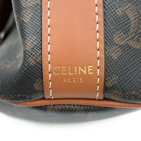 セリーヌ ショルダーバッグ トリオンフ スモール ドローストリングバッグ 191142 CELINE ブラウン
