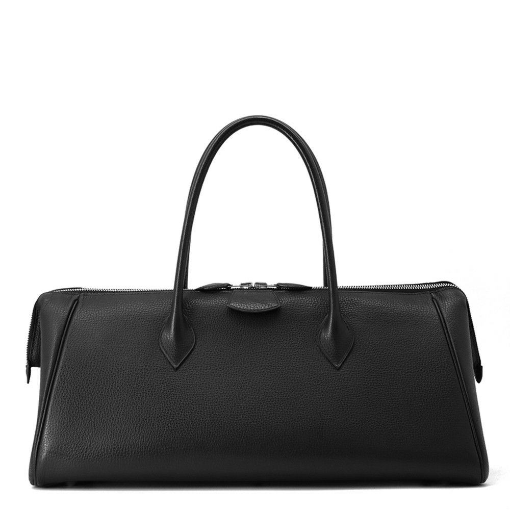 エルメス ハンドバッグ パリボンベイ ブラック/シルバー金具 アルデンヌ □J刻印 黒