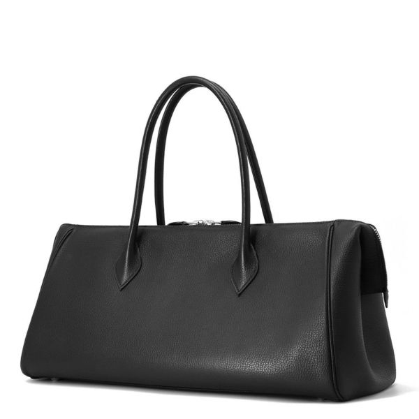 エルメス ハンドバッグ パリボンベイ ブラック/シルバー金具 アルデンヌ □J刻印 黒