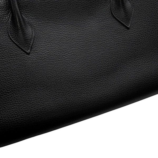 エルメス ハンドバッグ パリボンベイ ブラック/シルバー金具 アルデンヌ □J刻印 黒