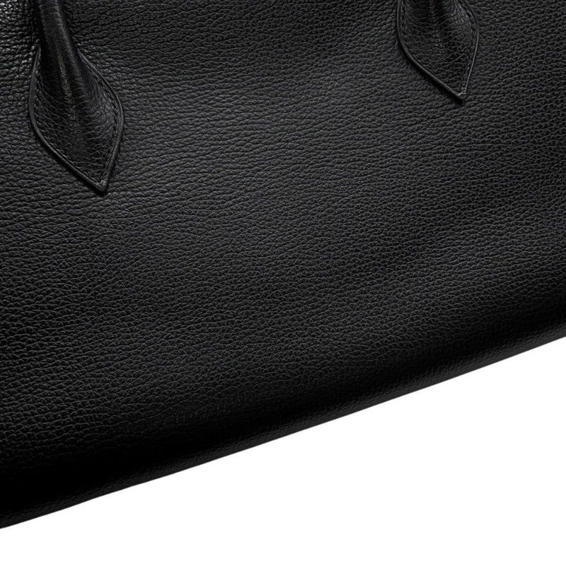 エルメス ハンドバッグ パリボンベイ ブラック/シルバー金具 アルデンヌ □J刻印 黒