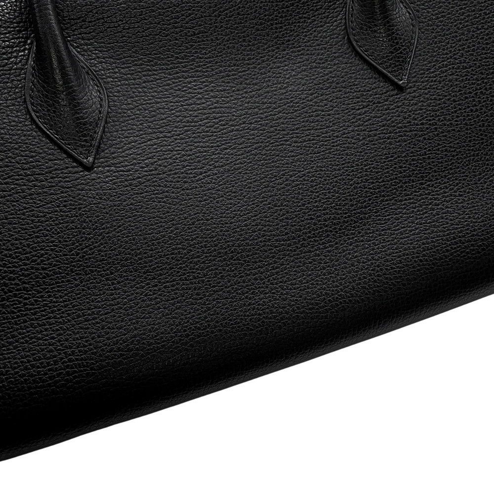 エルメス ハンドバッグ パリボンベイ ブラック/シルバー金具 アルデンヌ □J刻印 黒