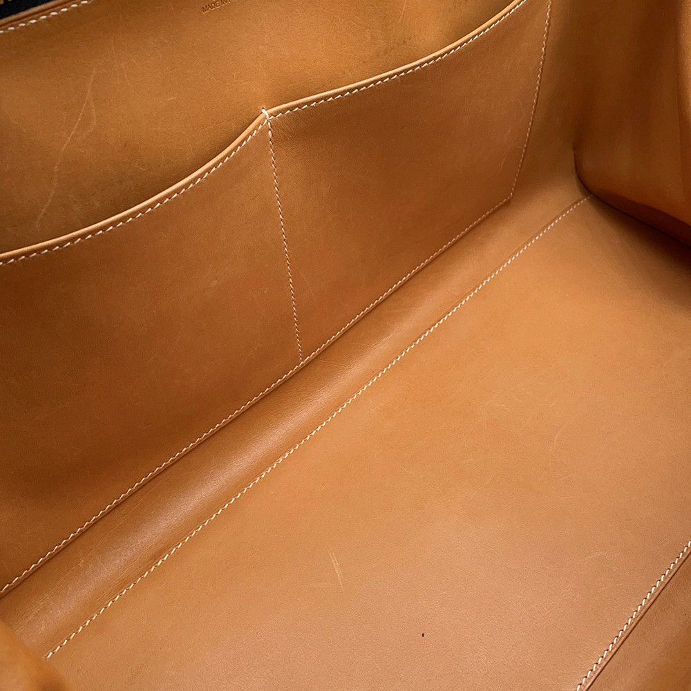 エルメス ハンドバッグ パリボンベイ ブラック/シルバー金具 アルデンヌ □J刻印 黒