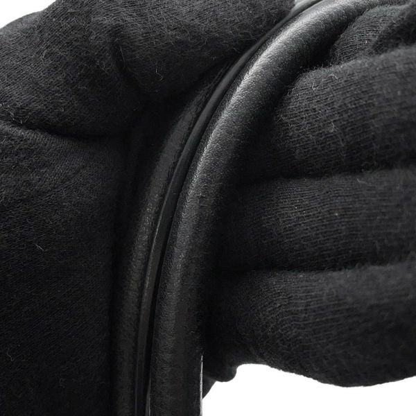 エルメス ハンドバッグ パリボンベイ ブラック/シルバー金具 アルデンヌ □J刻印 黒