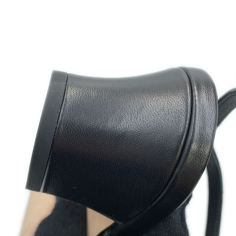 シャネル サンダル ココマーク ヒールサンダル フェイクパール レザー レディースサイズ38C G32699 靴 黒