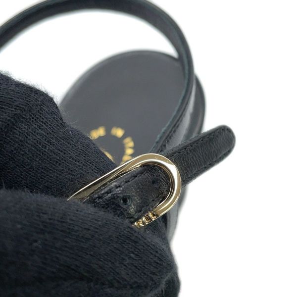 シャネル サンダル ココマーク ヒールサンダル フェイクパール レザー レディースサイズ38C G32699 靴 黒