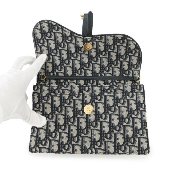 クリスチャン・ディオール チェーンショルダーバッグ オブリーク サドルポーチ Christian Dior チェーンウォレット トロッター