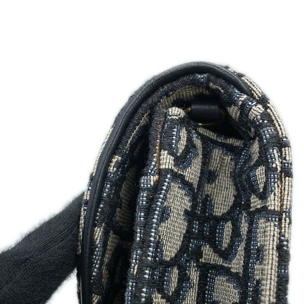クリスチャン・ディオール チェーンショルダーバッグ オブリーク サドルポーチ Christian Dior チェーンウォレット トロッター