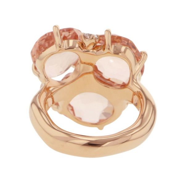 ポメラート リング バイア リング モルガナイト ダイヤモンド 5P K18PGピンクゴールド サイズ53 PAB0021_O7000_DB0MG 指輪