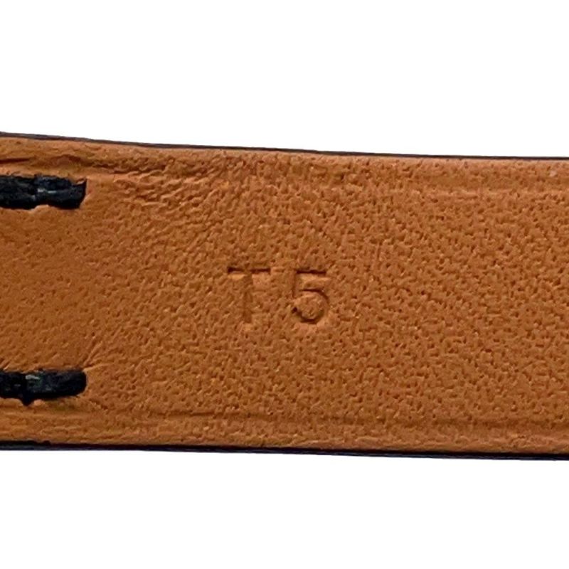 エルメス ブレスレット トゥナイト ブラック/シルバー金具 エプソン B刻印 サイズT5 HERMES アクセサリー 黒