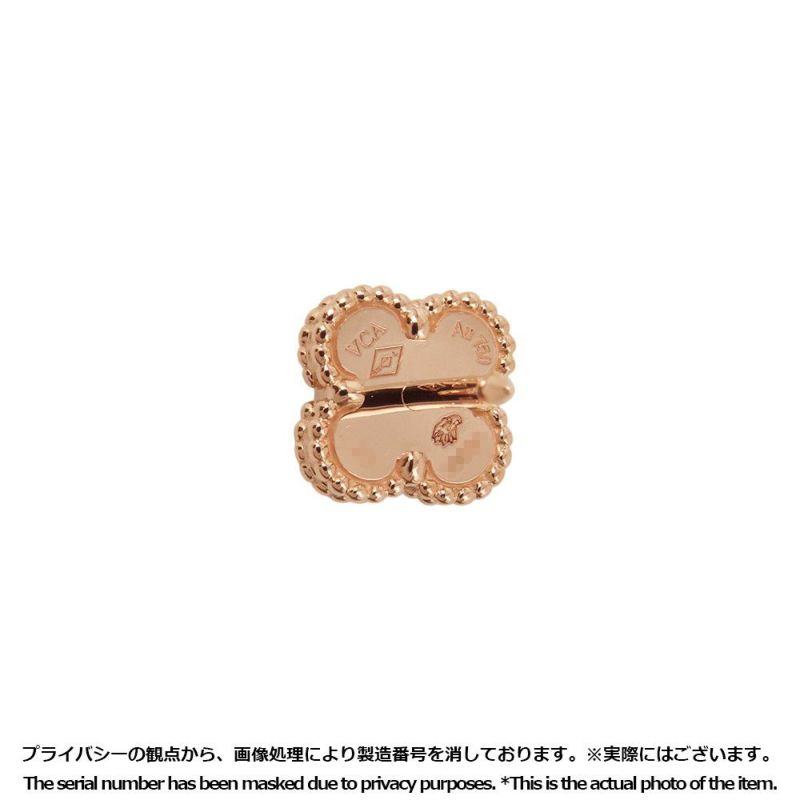 ヴァンクリーフ&アーペル ピアス スウィート アルハンブラ ピアス カーネリアン K18PGピンクゴールド VCARN6BO00