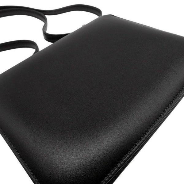 エルメス ショルダーバッグ ミニ コンスタンス3 ブラック/シルバー金具 タデラクト/リザード K刻印 HERMES 黒